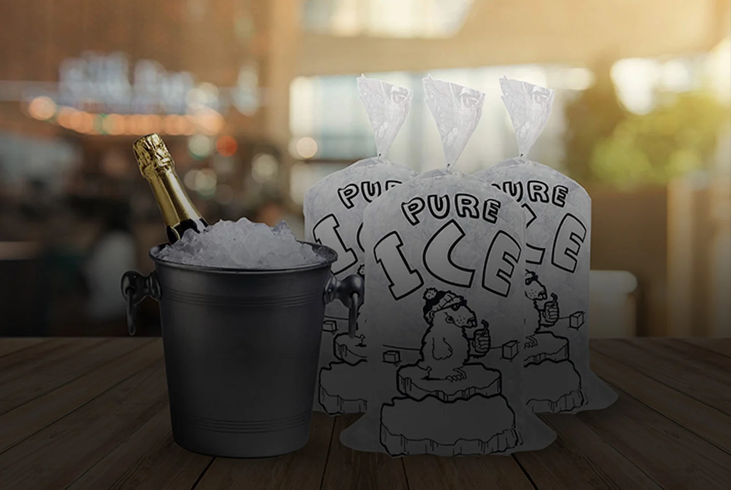 Ice Bag with Plain Top