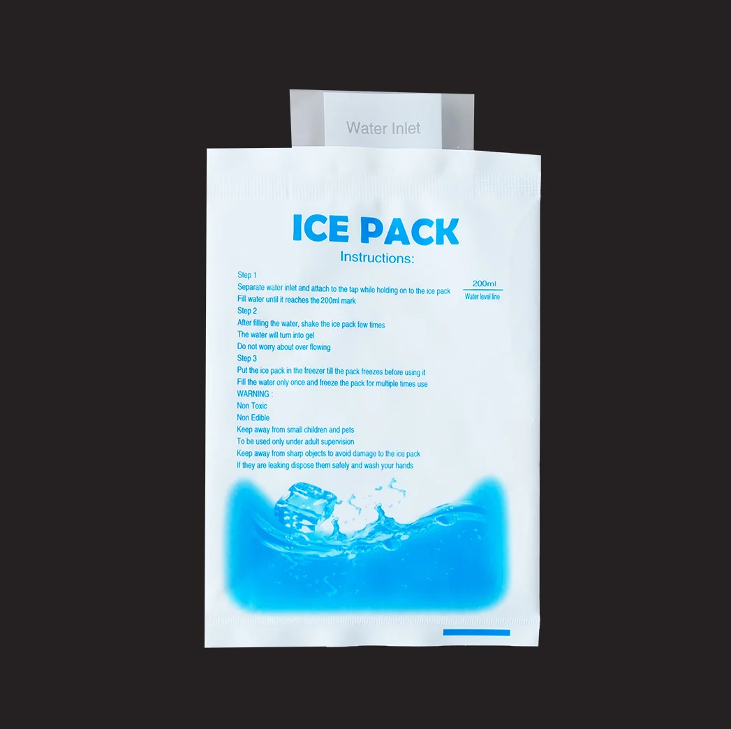 more water-filled ice packs