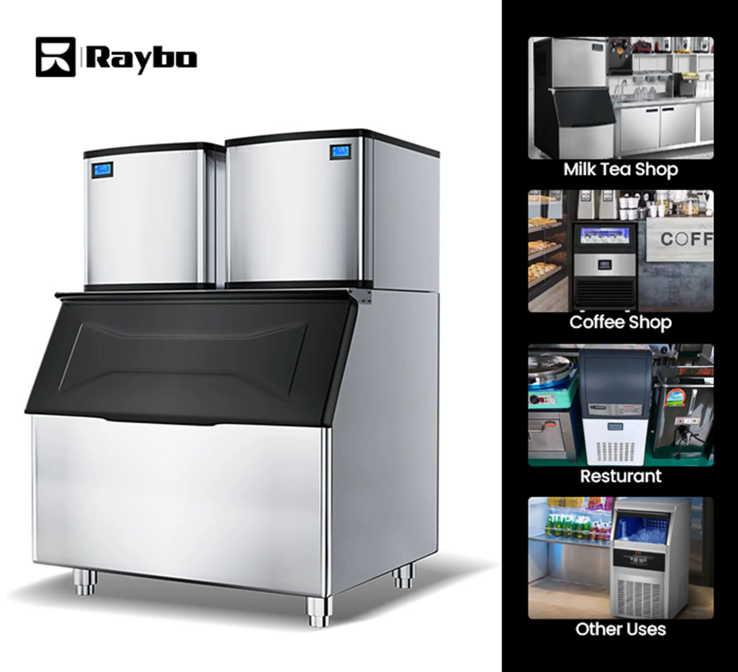 application of commercial ice cube maker