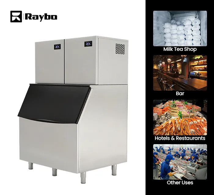 application of commercial ice cube maker